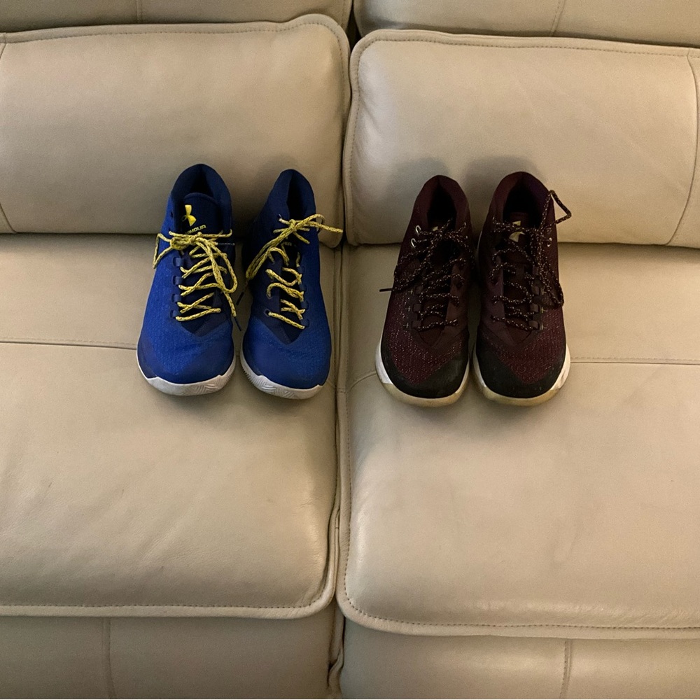 Kids' Blue and Maroon Sneakers